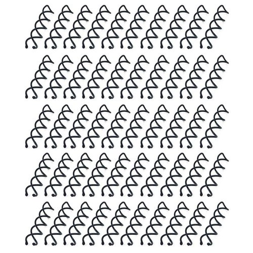 Hyamass 50pcs Spiral Hair Pins, Non-Scratch Round Tips Spiral Bobby Pins Hair Clip Hair Spin Pins Twist Screw Hair Pins Accessories for Women Girls (Black)