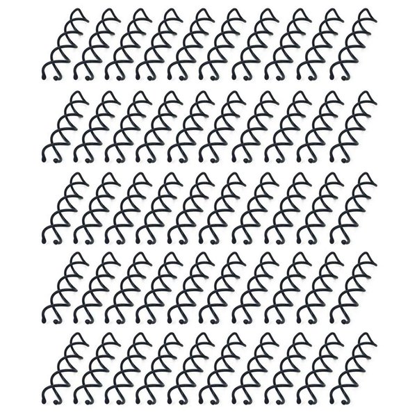 Hyamass 50pcs Spiral Hair Pins, Non-Scratch Round Tips Spiral Bobby Pins Hair Clip Hair Spin Pins Twist Screw Hair Pins Accessories for Women Girls (Black)