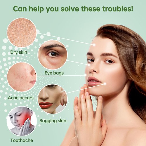 Aquuaera Ice Roller for Face and Eye，Ice Cube Roller Massager for Skin Women Care Tools, Naturally Conditioning De-Puff Eye Bags, Reduce Migraine Pain， Reusable Massage Silicone Ice Mold （Green）