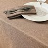 Mebakuk Rectangle Table Cloth Linen Farmhouse Tablecloth Waterproof Anti-Shrink Soft and Wrinkle Resistant Decorative Fabric Table Cover for Kitchen (Flaxen, 52" x 70" (4-6 Seats))