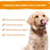 Jungle Calling Rawhide Free Dog Chew Treats, Real Chicken Wrapped Peanut Butter Bones, Teeth Clean Chewy Training Snacks, 6 oz