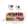 6 Grids Valentine's Day Nail Art Glitters,Heart Nail Sequins 3D Holographic Love Heart Nail Glitters Flakes Sparkle Retro Heart Acrylic Nails Designs Stickers for Valentine's Party Nail Decorations