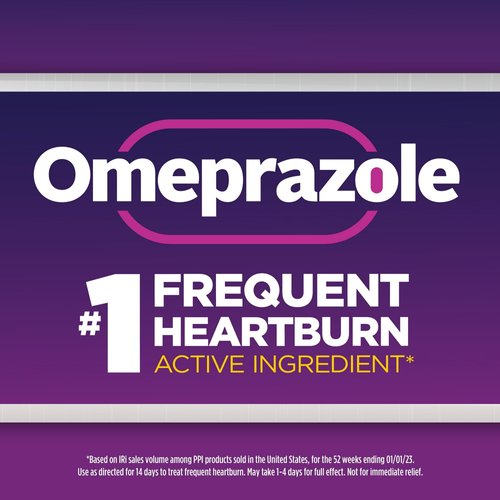 BASKETGOODS Equate Omeprazole | Omeprazole Delayed 20 mg | Heartburn Medicine | Acid Reflux Medicine | 42 Capsules Set with Basket Goods Store