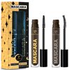 7C SEVENCROWN Brown Mascara Curling & Length Waterproof Mascara Set | Vegan & Cruelty-Free | Holiday Gift for Beauty Lovers
