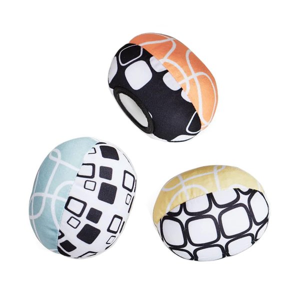 petshopAna MamaRoo Replacement Toy Balls for Mamaroo Swing,More Choices for Interactive and Reversibletoy Balls That Complement The MamaRoo with Dark Grey Cool Mesh Fabric（A Set of Three）.