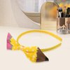 Back to School Headband - Cute Pencil Bow Hair Band for Girls - White Dots Yellow Pencil Bows Hair Hoop - Perfect First Day of School Hair Accessories for Students