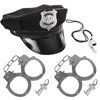 3 otters Police Hat for Kids, 4PCS Kids Police Accessories with Whistle Handcuffs Kids Cop Set for Christmas Kids Police Accessories Party Gifts