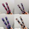 Sparkling Crystal Stone Braided Hair Clips,4Pcs Flower Duck Billed Hair Clips Braided Hair Clips For Women Colorful Alligator Clips For Hair.