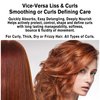 SNOBGIRLS VICE-VERSA CURLS Vegan Hair Oil Smoothing or Curl Defining All Types of Curls, Curly, Dry or Frizzy Hair with Hyaluronic Acid, & Hair Vitamins (45 Hair Oil Capsules)