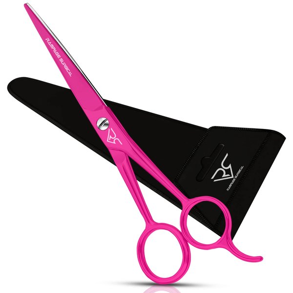Professional Hairdresser Scissors 6.5" Inch Pink Hair Cutting Shears Japanese Stainless Steel Salon Barber Scissors (Barber Scissors, Japanese, B-4)