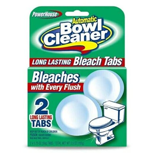 Automatic Toilet Bowl Cleaning Tablets, Bleach, 2-Pk.
