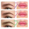QUEEJOY Brow Mapping Pen, 3 Colors Eyebrow Lip Positioning Pen, Brow Gel Pen for Brow Mapping, Microblading Eyebrow Marker Pen, Eyebrow Permanent Makeup Position Mapping Mark Tools