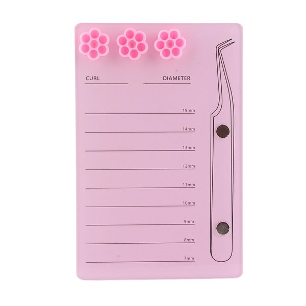 Eyelash Extension Tray, 3 In 1 Eyelash Extension Holder 7 to 15mm Clear Scale Eyelash Holder Pad, Eyelash Palette, Magnetic Tweezer Holder, Eyelash Extension Storage Organizer