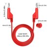 Goupchn 5PCS Stackable Banana to Banana Plug Test Leads Soft Electrical Test Cable Wire 3.3ft/1m for Multimeter 1000V 15A