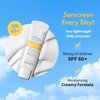 AGE20'S UV Defense Hydro Sunscreen SPF 60+ | Moisturizing Creamy Formula, No White Cast, Lightweight Finish | Green Tea + Aloe Vera + Vitamin C | Dermatest Excellent | Twin Pack 1.69 fl.oz*2