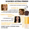 Mineral Sunscreen Setting Powder Makeup,Translucent Powder SPF 50 PA++,Oil Control Long Lasting Face Setting Powder Sunscreen,Matte Finish,Lightweight,Breathable,All Skin