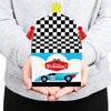 Big Dot of Happiness Let’s Go Racing - Racecar - Treat Box Party Favors - Race Car Birthday Party or Baby Shower Goodie Gable Boxes - Set of 12