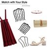 3 Piece Hair Fork Clip Vintage Hair Side Combs U Shape Teeth Alloy Paint Hair Pin Hair Clip Stick Women Hair Styling Tool Accessories, Black