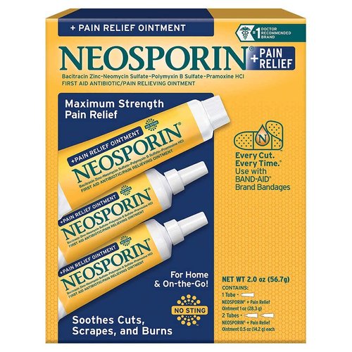 Neosporin Pain Relief Ointment First Aid Antibiotic Treatment 3 Pack Value Pack