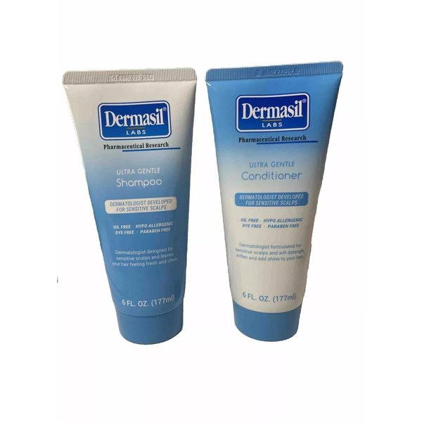 Ultra Gentle Shampoo & Conditioner Set, 6 oz Each, Sensitive Scalp, Paraben & Dye Free