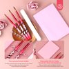 Saviland Kolinsky Acrylic Nail Brush Set: Size 8 10 14 Acrylic Brushes for Acrylic Nails Nail Brush for Acrylic Powder Application Nail Art Extension Carving Manicure Tools with Brush Holder Table Mat