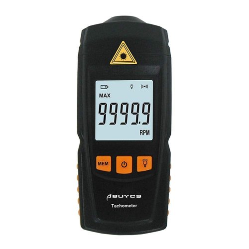 Digital Tachometer RPM Meter, Abuycs Handheld Non-Contact LCD Display Digital Laser Tachometer Tach Test Meter Motor Speed Gauge Tester 0-50℃, 2.5 to 99,999 RPM
