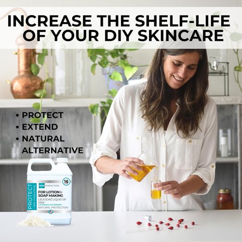 Leucidal Liquid SF Max Natural Preservatives for Cosmetics Leucidal SF Complete Preservative Natural Preservatives Alternative Skin Care Cosmetics 16 oz