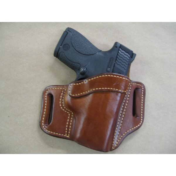 Azula Leather 2 Slot Molded Pancake Belt Holster CCW for Walther CCP 9mm OWB Tan Right Hand