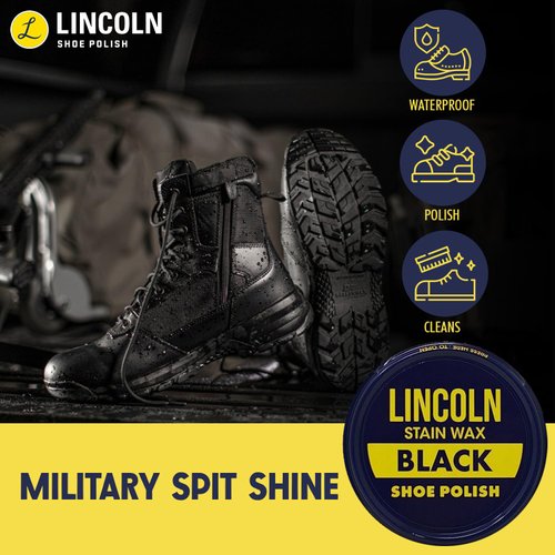 Lincoln Shoe Polish Wax - 2-1/8 oz | Made in USA Since 1925 - Blue