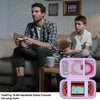 Elonbo Carrying Case Compatible with TaddToy 16 Bit Handheld Game Console for Kids Adults, Classic Retro Video Games Travel Storage Cover Bag, Portable Electronic Game Player Organizer Holder, Purple