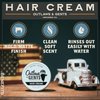 Outlaws & Gents Grooming Co. Hair Cream - Styling Cream for Men with Firm Hold and Matte Finish - Perfect for Daily Use and All Hair Types
