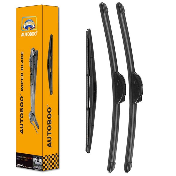 AUTOBOO Replacement for Honda odyssey 2005-2019 2020 2021 Windshield Wiper Blade with Rear 26"+22"+16inch