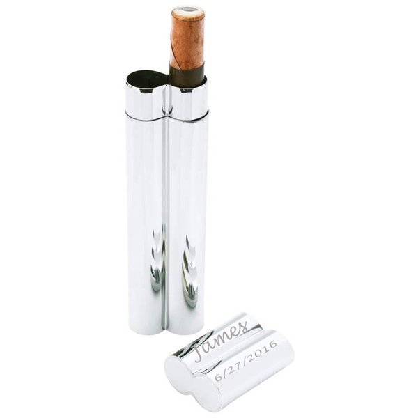 Gifts Infinity® Personalized Dual Stainless Steel Cigar Holder Free Engraving