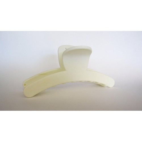 Generic Long matte creme white hair claw clip for long hair