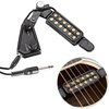 TraderPlus 12 SoundHole Guitar Pickup Acoustic Electric Transducer for Acoustic Guitar Magnetic Preamplifier with Tone and Volume Control, Cable Length 10 ft