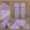 Framendino, 2 Pack Purple Root Comb Applicator Bottle Hair Dye Bottle Plastic Hair Oil Squeeze Bottles with Graduated Scale for Hair Care