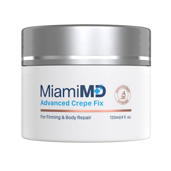 Miami MD Advanced Crepe Fix - Anti Aging and Skin Firming Cream For All Skin Types - Cruelty Free, Paraben Free Skin Care - 120 ml (4 fl oz)
