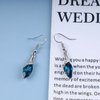 Aneneiceera Bohemia Sapphire Drop Earrings Blue Crystal Dangle Hook Earrings Long Cz Blue Rhinestone Earrings Bridal Sapphire Earrings Jewelry for Women and Teen Girls Gifts