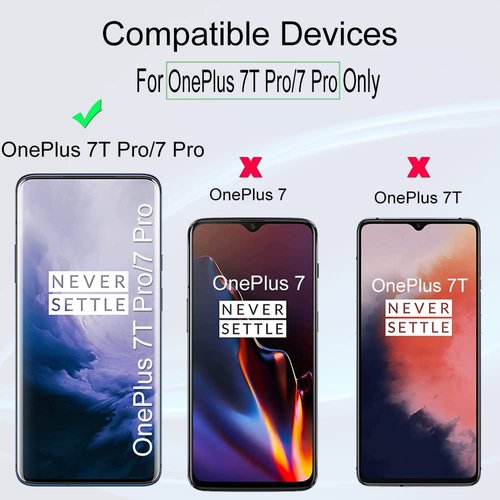 Ibywind Screen Protector For OnePlus 7T Pro/7 Pro,with 2Pcs Flexible TPU Film,1Pc Camera Lens Protector,1Pc Backing Carbon Fiber Film [Fingerprint Reader,Easy to install]