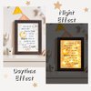 Baptism Gifts for Boys Girls - Night Light Nursery Decor Frame For Bedtime Prayer, Best Christening Dedication Catholic Gifts for Kids, Baby Shower Baptismal Gift, Personalized Godparents Gifts(Brown)