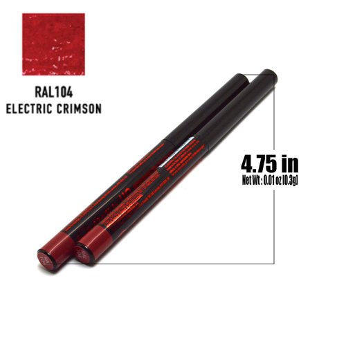 Jcat Beauty 2pcs x RAL104 Electric Crimson Auto Roll it Up Lip Liner Lipliner Pencil + Free Zipbag
