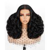 Arabella 6x6 Ready to Go Glueless Wigs Human Hair 280% Density Glueless Lace Front Wigs Human Hair Bouncy Curl Wave Wigs Human Hair Pre Cut Lace Pre Bleached Wig (20inch, 6X6 Bouncy Curl Wig)