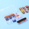 5 Packs Mini Finger Skateboard DIY Fingerboard Kit with Box Wrench Screwdriver Brackets Screws Wheels for Teens Adults Fingertip Movement Novelty Toys