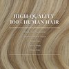 GOO GOO Clip in Hair Extensions Real Human Hair, 18inch 120g 7Pcs, 8A/22 Medium Brown Highlighted Golden Blonde, Remy Human Hair Extensions Clip ins for Women, Natural Human Hair