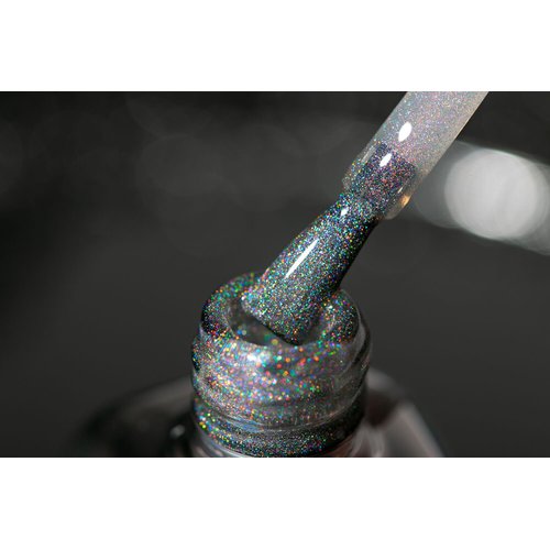 Vanfa Soak Off Gel polish Holographic Glitter 9D Cateye - Rainbow Cat Eye 0.5 Oz