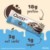 Quest Nutrition Dipped Chocolate Cookies & Cream Protein Bars, High Protein, Low Carb, Gluten Free, Keto Friendly, 12 Count