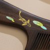 TAN MUJIANG Hair Comb for Women Natural Wood Antistatic Koi Carp 1pc