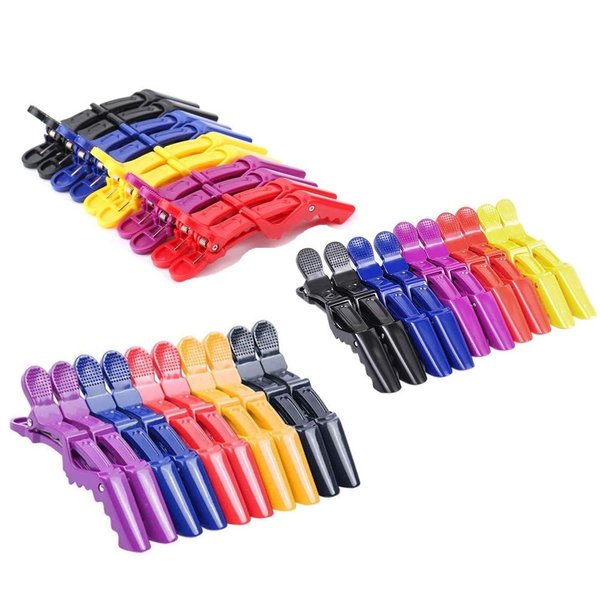 F-BBKO 30PCS Plastic Alligator Hair Clips for Women with Hair Clips Professional Hair Clipper with Hair Style and Segmentation Wide Teeth and Durable Hair Salon Crocodile Hairpin Clips
