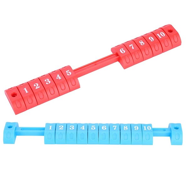 Alomejor 2pcs Table Football Counter 10 Numbers Scoring Score Counter Indicator for Standard Foosball Tables(Red&Blue)