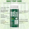 TheraTree Foot, Body and Shoe Powder with Tea Tree for Odor and Moisture Control with Organic and Natural Ingredients - Fresh Scent 4 oz